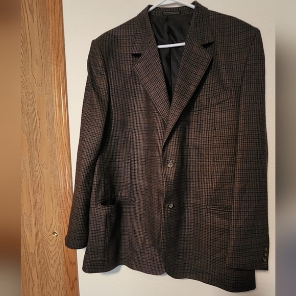 Croft Borrow Lambs Wool Lined Blazer Business Jacket Made in South Africa Sz 48L - Picture 1 of 10